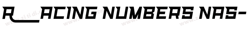 Racing Numbers Nas字体转换